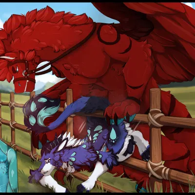 firecracker blaze, fou'luko (treble wulph) (mythology) created by korka