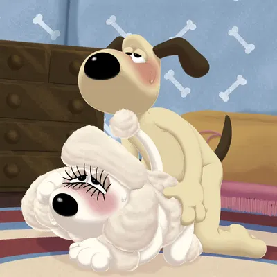 fluffles (wallace and gromit), gromit (wallace and gromit) (aardman animations, wallace and gromit) created by four-pundo