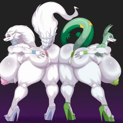 fluffy duffy (unknown6505), samantha snakes (unknown6505) (nintendo, pokemon) created by ber00