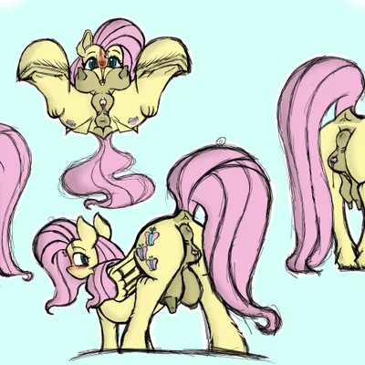 fluttershy (mlp) (friendship is magic, hasbro) created by johrnyreport