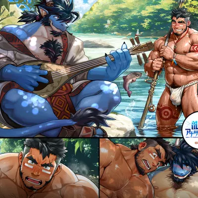 folker (anothereidos r), yuno (anothereidos r) (anothereidos of dragon vein r, mythology) created by suamaru0808