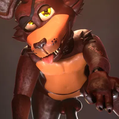 foxy (fnaf) (five nights at freddy's, scottgames) created by jizzyfox