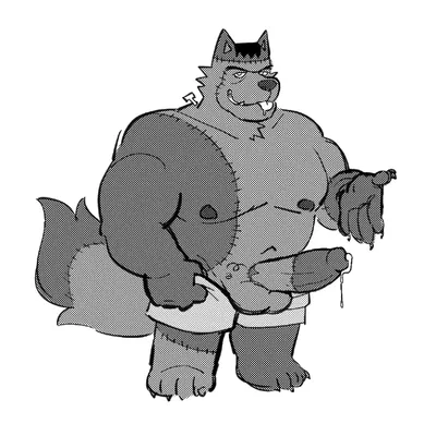 frankenstein's monster, wolfenstein (character) created by animalboyfriend