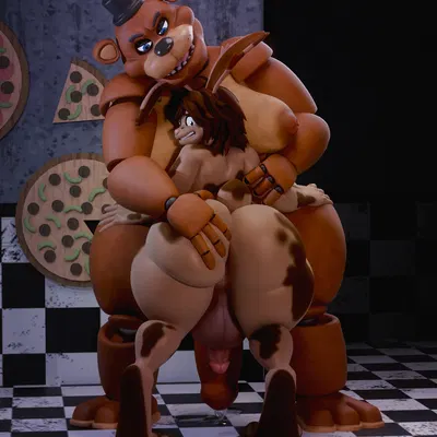 freddy (fnaf), tyke (tykeus) (five nights at freddy's, scottgames) created by darkpine