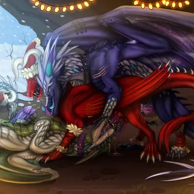 galaxy (dragon), seal (character) (mythology, wings of fire) created by kristinagoose (artist), south-breeze