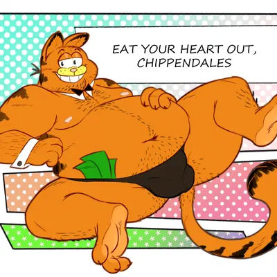 garfield the cat (garfield (series)) created by gnarlybastard