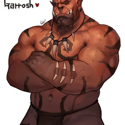 garrosh hellscream (blizzard entertainment, warcraft) created by dsharp k