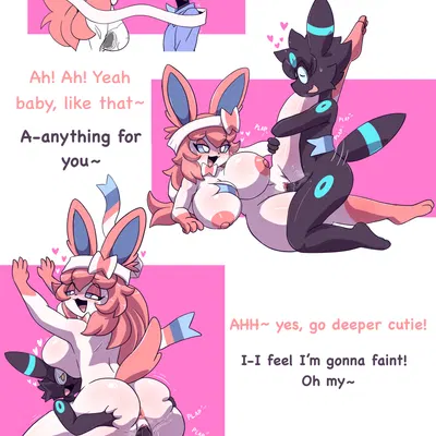 gil (lazegil), summer (oreon smol) (nintendo, pokemon) created by smilingpest