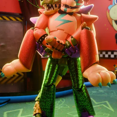 glamrock freddy, montgomery gator (five nights at freddy's, five nights at freddy's: security breach) created by afterglownsfw