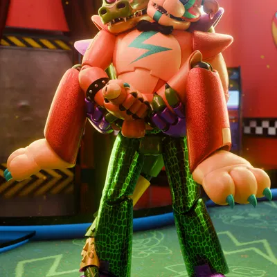 glamrock freddy, montgomery gator (five nights at freddy's, five nights at freddy's: security breach) created by afterglownsfw