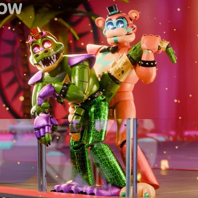 glamrock freddy, montgomery gator (five nights at freddy's, five nights at freddy's: security breach) created by afterglownsfw