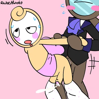 glisten (dandy's world), rodger (dandy's world) (blushcrunch studio, dandy's world) created by funnyfaemeat