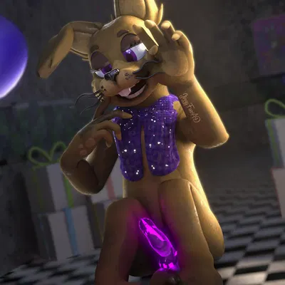 glitchtrap (five nights at freddy's, five nights at freddy's: help wanted) created by jizzyfox