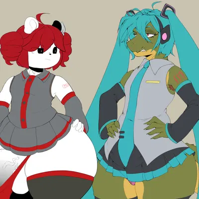 hatsune miku, kasane teto, matt (matt user) (utau, vocaloid) created by matt user