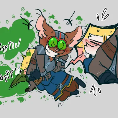 heimerdinger (lol), ziggs (lol) (league of legends, riot games) created by cutoffcutiemark