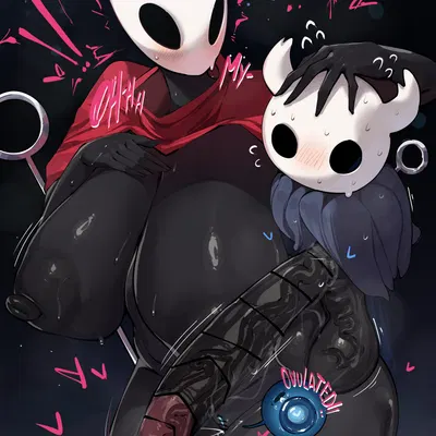 hornet (hollow knight), the knight (hollow knight) (hollow knight (franchise), team cherry) created by peterh lewd