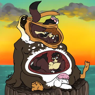 huttser-coyote (character), pouch (pteri) created by pteri (artist)