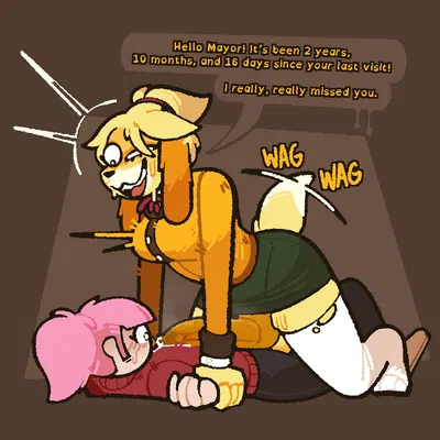 isabelle (animal crossing), villager (animal crossing) (animal crossing, nintendo) created by xenopavilia