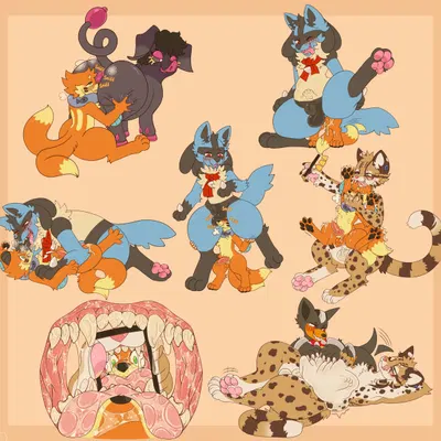 junk (junkhoundour), kayden quinn, soggy (soggybuizel) (nintendo, pokemon) created by chaikitty