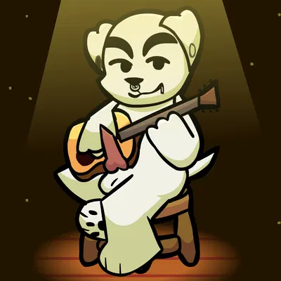 k.k. slider (animal crossing, nintendo) created by smokyquartz1917