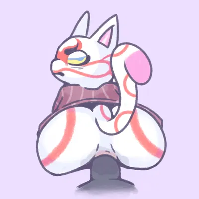 kabuki (animal crossing), punchy (animal crossing) (animal crossing, nintendo) created by jellybeankofi