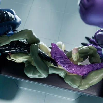 kahliss, karkhar, snakehead404 (alien (franchise)) created by snekkuu