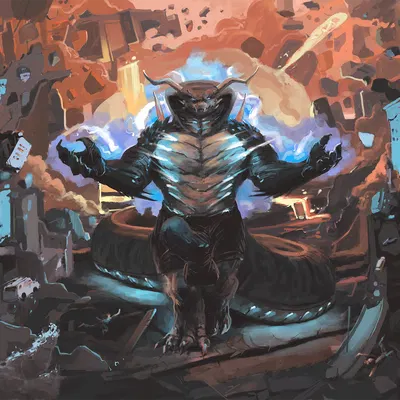 kai'nek (pyronite) created by blackestmanamultis