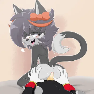 kazaki the cat, shadow the hedgehog (sega, sonic the hedgehog (series)) created by kirudi18