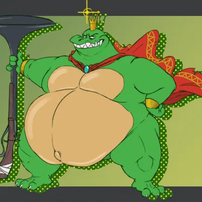 king k. rool (donkey kong (series), nintendo) created by gnarlybastard