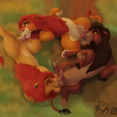 kion (the lion guard), kovu (the lion king), simba (the lion king) (disney, the lion guard) created by rhox