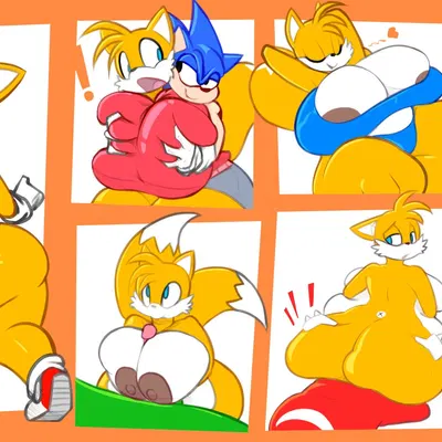 knuckles the echidna, miles prower, sonic the hedgehog (sega, sonic the hedgehog (series)) created by plaga