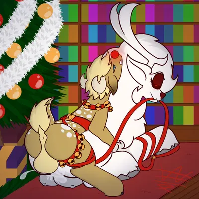 kreamie tempest, percy tempest (christmas, fallout equestria) created by watcoon