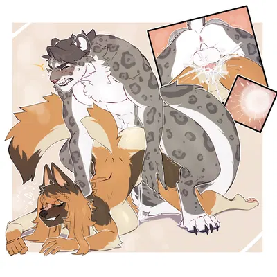 leo (snepard), misty (lewdfruit) created by letsdrawcats