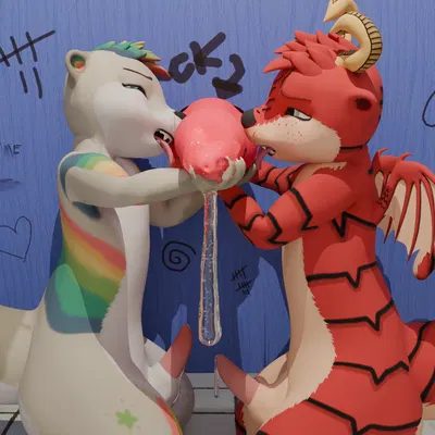 letty the dragon (character), lucky (otter) created by otter oasis