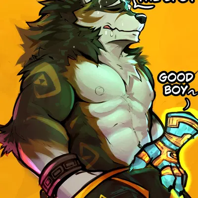 link (wolf form) (nintendo, the legend of zelda) created by terryskaii