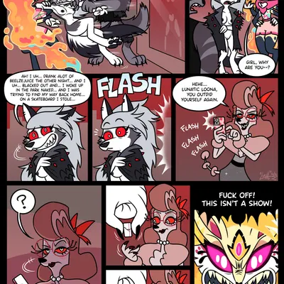 loona (helluva boss), queen bee-lzebub (helluva boss), vikki (helluva boss) (hellaverse, helluva boss) created by luchosfactory