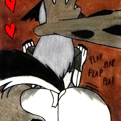 loona (helluva boss), yorha 2b (fallout, hellaverse) created by theloanwanderer216