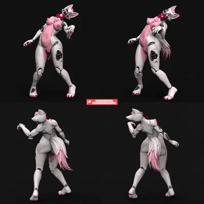 mangle (fnaf) (five nights at freddy's, five nights at freddy's 2) created by bambookat