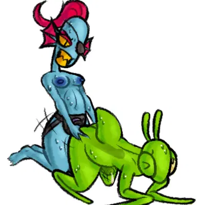 manny (hhbrother), undyne (undertale (series)) created by hhbrother