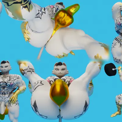 meowdas, meowscles (epic games, fortnite) created by camseven