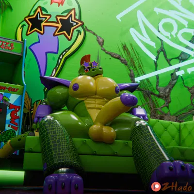 montgomery gator (five nights at freddy's, five nights at freddy's: security breach) created by z hado