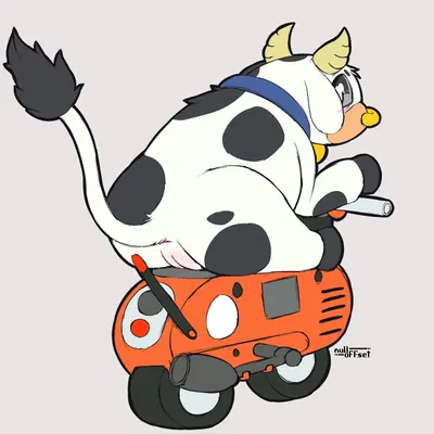 moo moo meadows cow (mario bros, mario kart) created by nulloffset