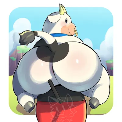 moo moo meadows cow (mario bros, mario kart) created by samirachuni