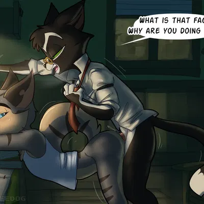 mordecai heller, rocky rickaby (lackadaisy) created by bluecoffeedog