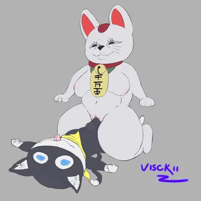 morgana (persona), turbo granny (dandadan) (dandadan, persona (series)) created by visckii