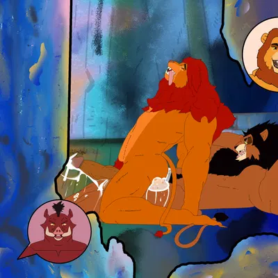 mufasa, pumbaa, scar (the lion king) (disney, the lion king) created by tigressmarin