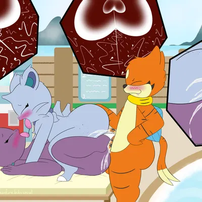 nadia (tentsonfire), natalia (tentsonfire), swift (swifthead) (fakemon, nintendo) created by tentsonfire