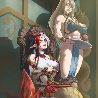 nami (lol), samus aran (asian mythology, league of legends) created by apocalipsejack