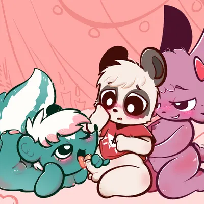 nana (cult of the lamb), rinor (cult of the lamb), yarlen (cult of the lamb) (cult of the lamb, massive monster (studio)) created by collie calamari