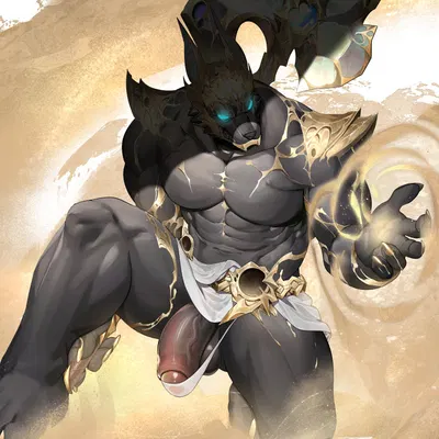 nasus (lol) (league of legends, riot games) created by rashuubanana